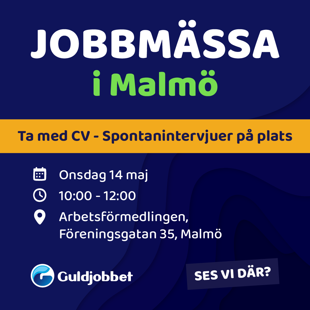 Jobbmässa Guldjobbet Arbetsförmedlingen Malmö