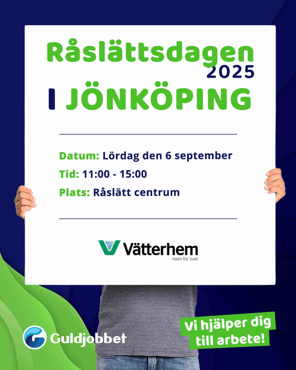 Affisch för Råslättsdagen - Områdesdagarna i Jönköping