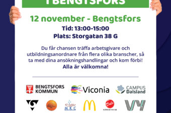 jobb- och utbildningsmässa i Bengtsfors poster