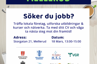 Jobb- och studiemässa i Mellerud 18 mars på Guldjobbet