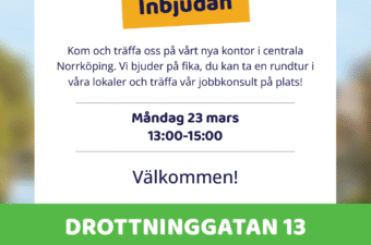 Nytt kontor i Norrköping med adressen Drottninggatan 13