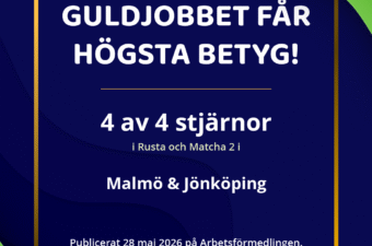 Guldjobbet får högsta betyg som leverantör av Arbetsförmedlingen