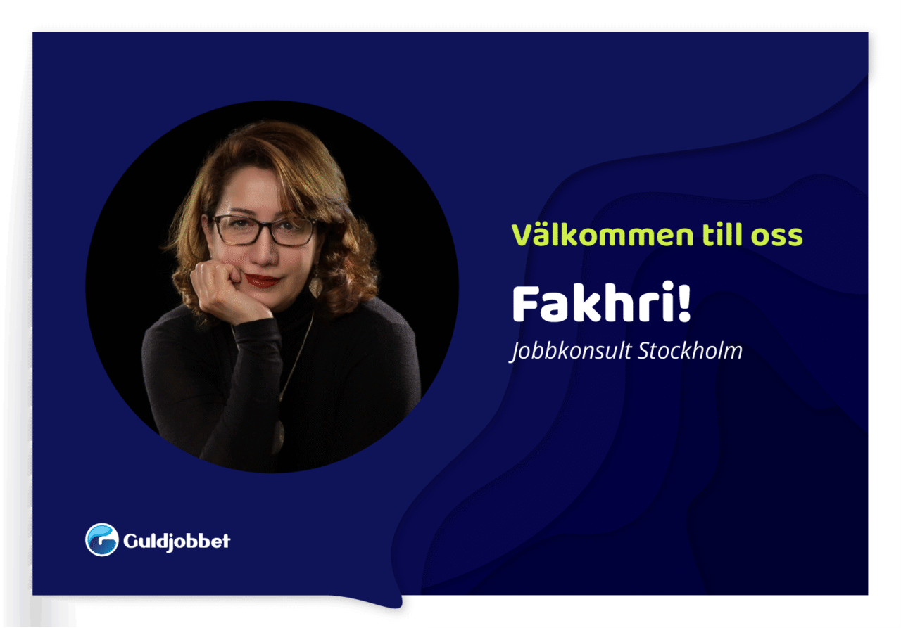 Ny jobbkonsult på Guldjobbet i Stockholm: Fakhri Barzandeh
