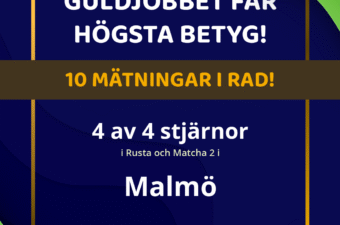 Guldjobbet i Malmö får högsta betyg som Rusta och Matcha-leverantör för tionde gången i rad! Betyget gavs av Arbetsförmedlingen den 30 juli 2026