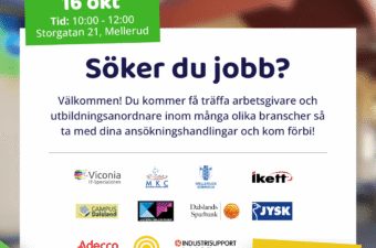 Jobb- och utbildningsmässa på Guldjobbet i Mellerud fredagen den 16 oktober 2026